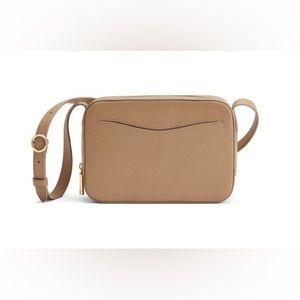 Cuyana Camera Bag, Pebbled Leather, Cappuccino